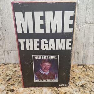 Meme The Game Ages 18+ Card Game Picture Game 3-6 Players